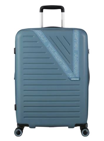 American Tourister Dynabelt Spinner Matkalaukku 68L, Rainstorm Blue